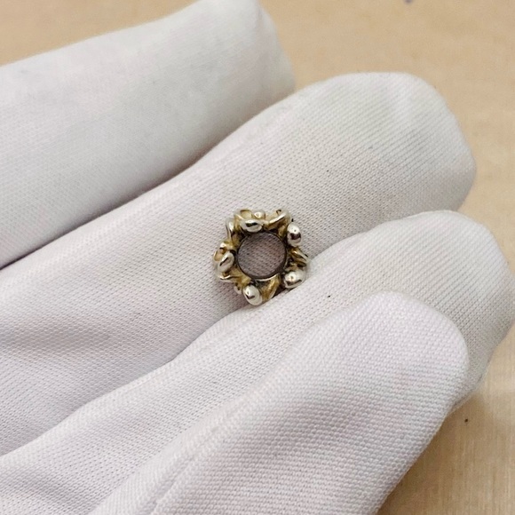 EUC Pandora 790857 Sterling Silver Wanda's Garden I Floral Spacer Charm - Picture 5 of 9